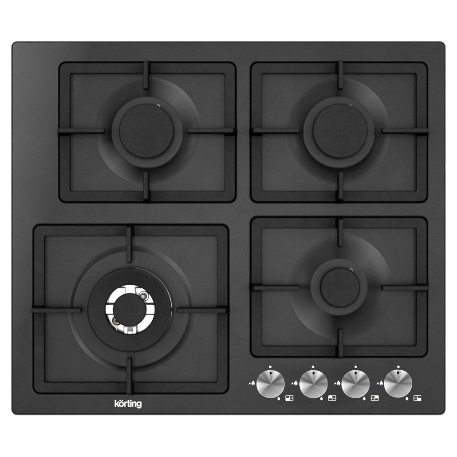Газовая варочная панель korting HG 697 CTN, черный