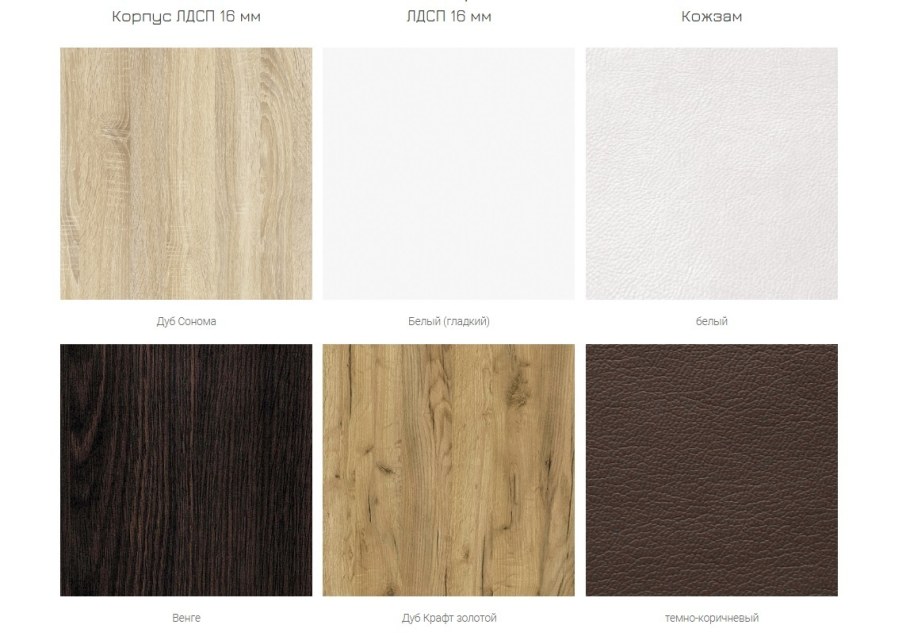 Дуб крафт золотой и дуб сонома