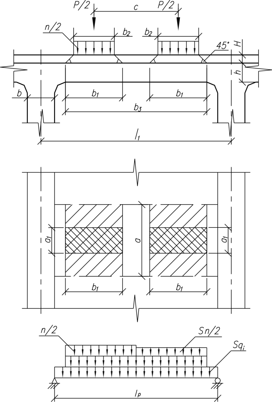 Схема колесной нагрузки НК-80