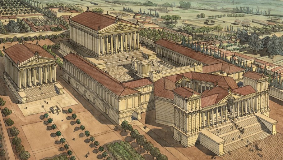 Баальбек храм Юпитера реконструкция