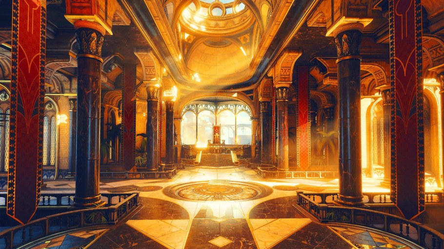 Египетский Тронный зал концепт арт