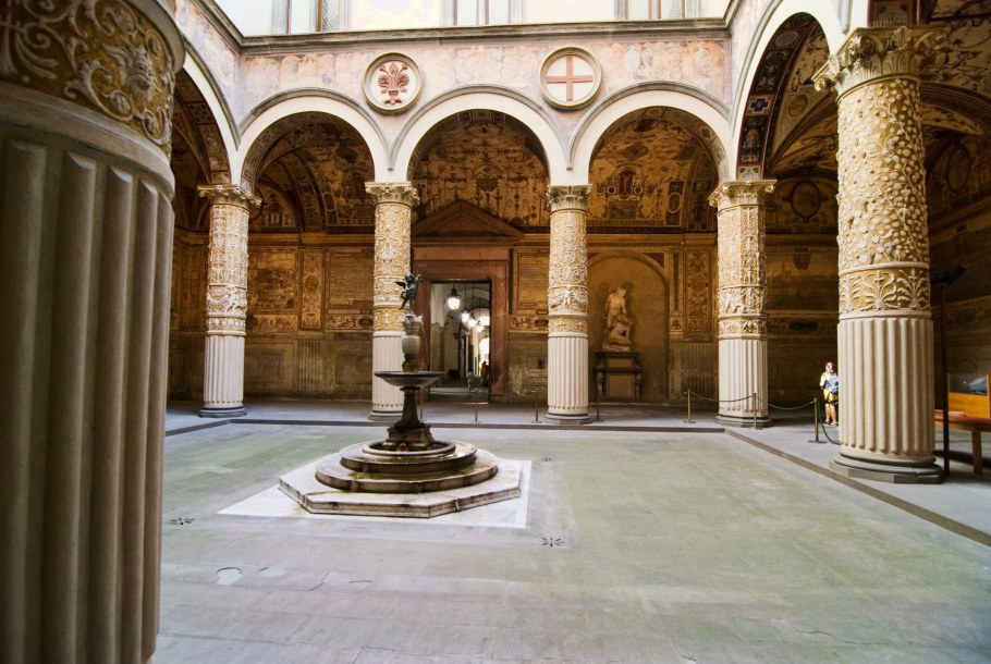 Италия Флоренция палаццо Веккьо