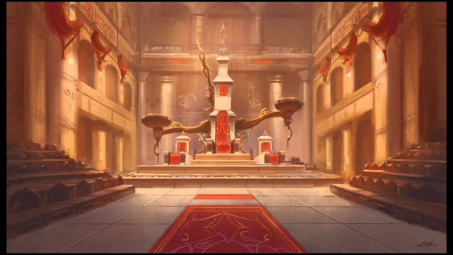 Тронный зал Египет арт