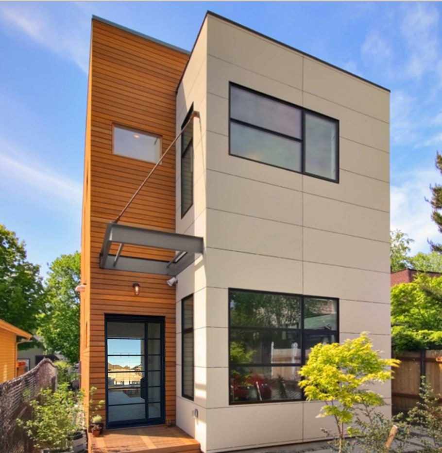 Модерн планкен фасад