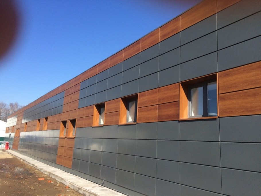 Фасад композит металлокассеты