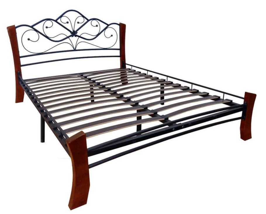 Кровать Венера 4 Лайт чёрный/шоколад