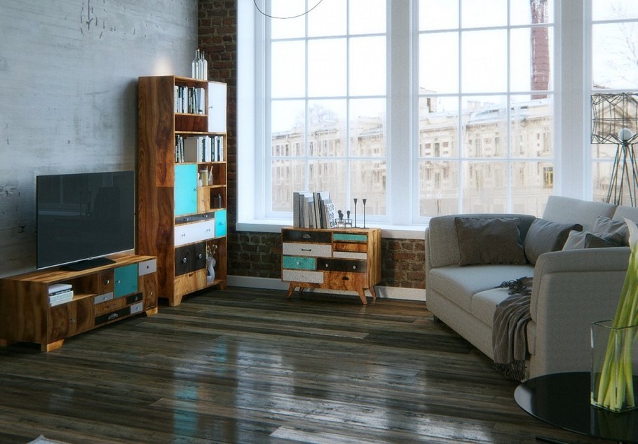 Стеллаж Aquarelle Birch