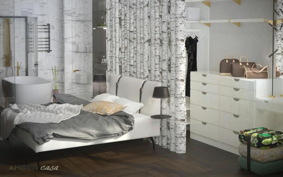 Цвет каменная береза в интерьере