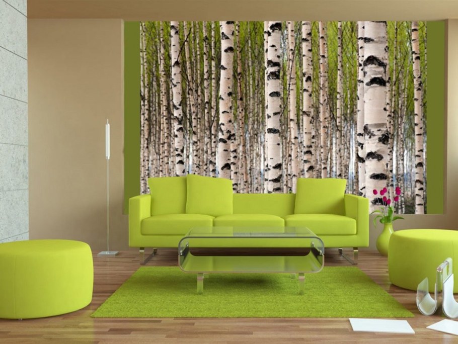 Зал в зеленых тонах