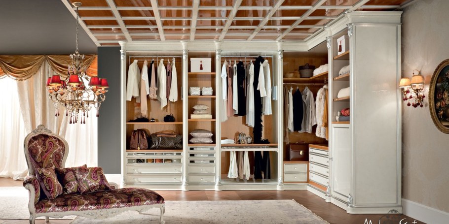 Гардеробная в классическом стиле