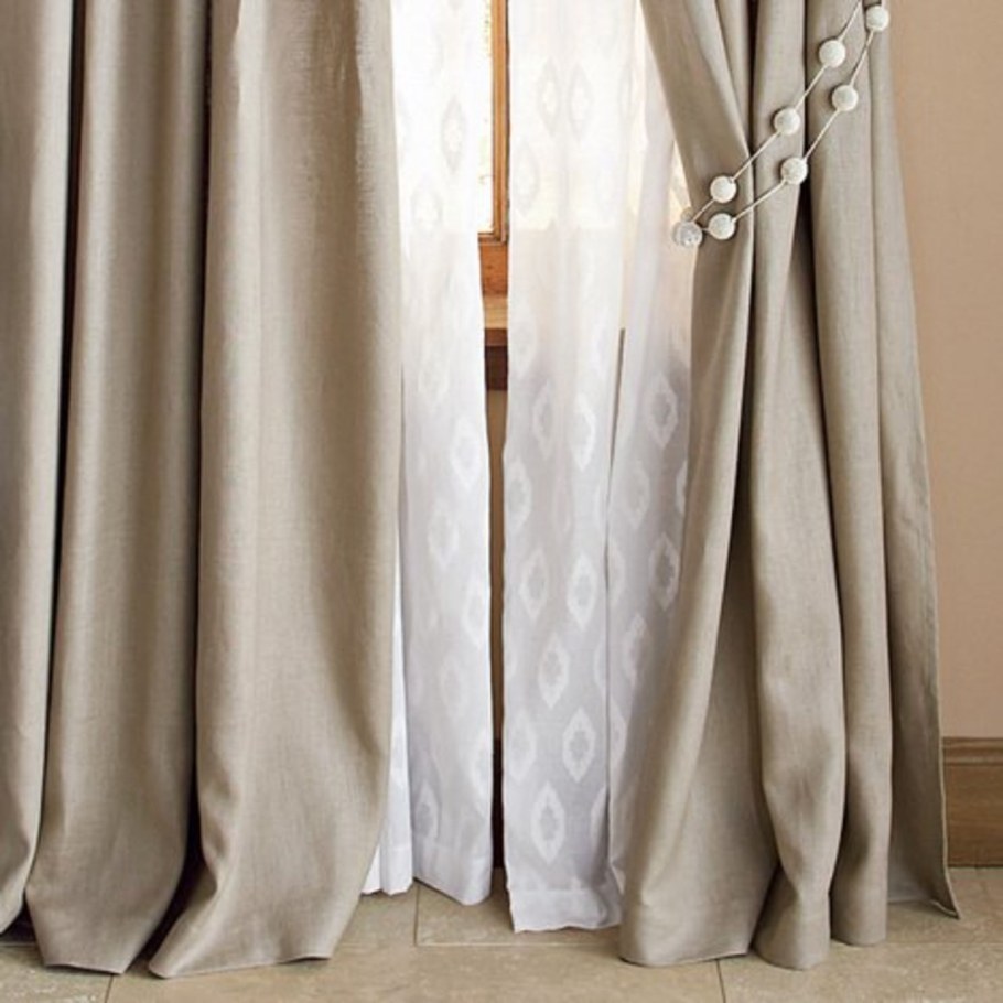 Льняные шторы