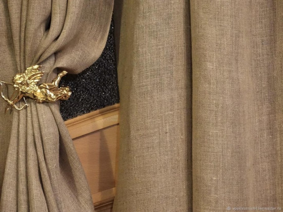 Шторы из льна