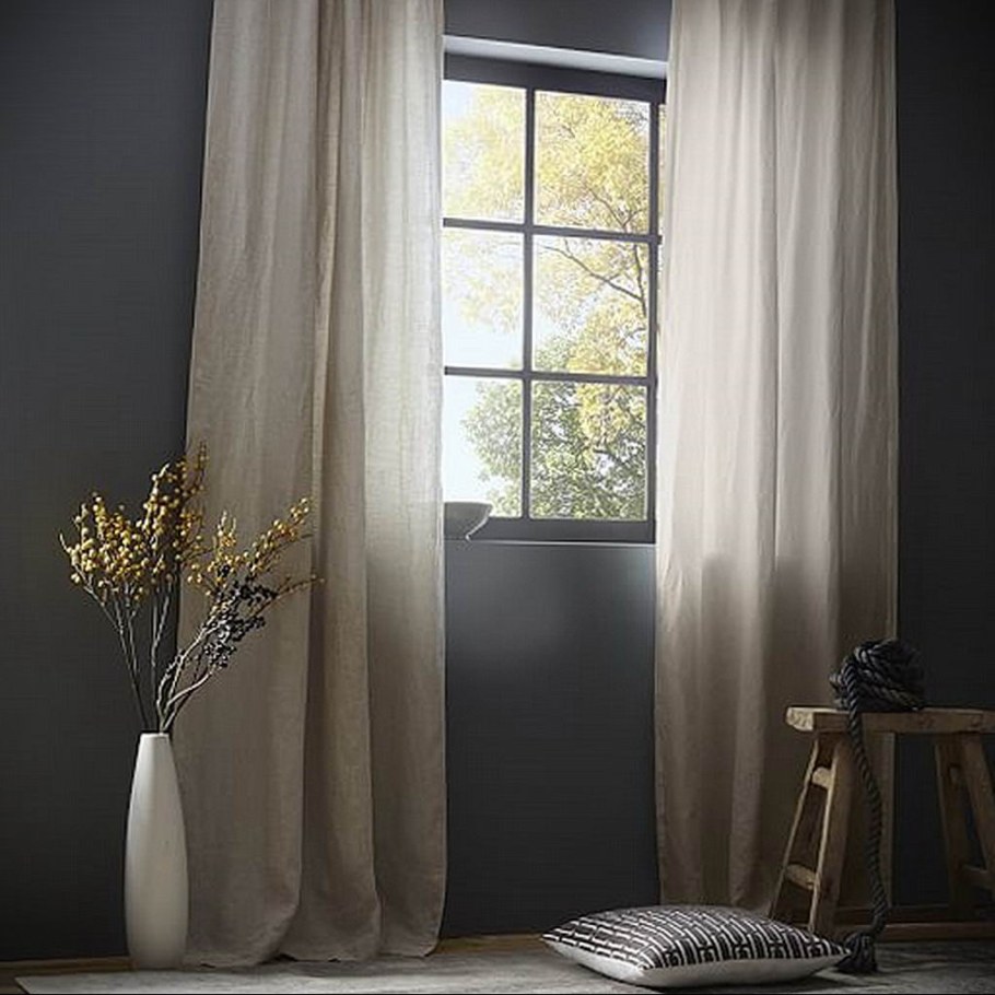 Льняные шторы икеа