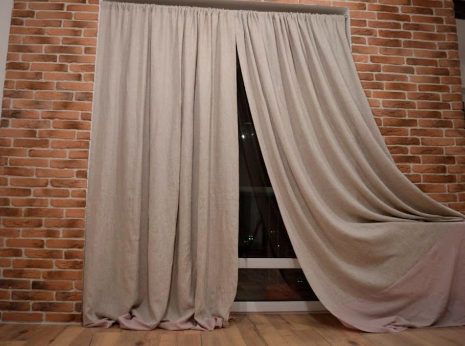 Льняные шторы