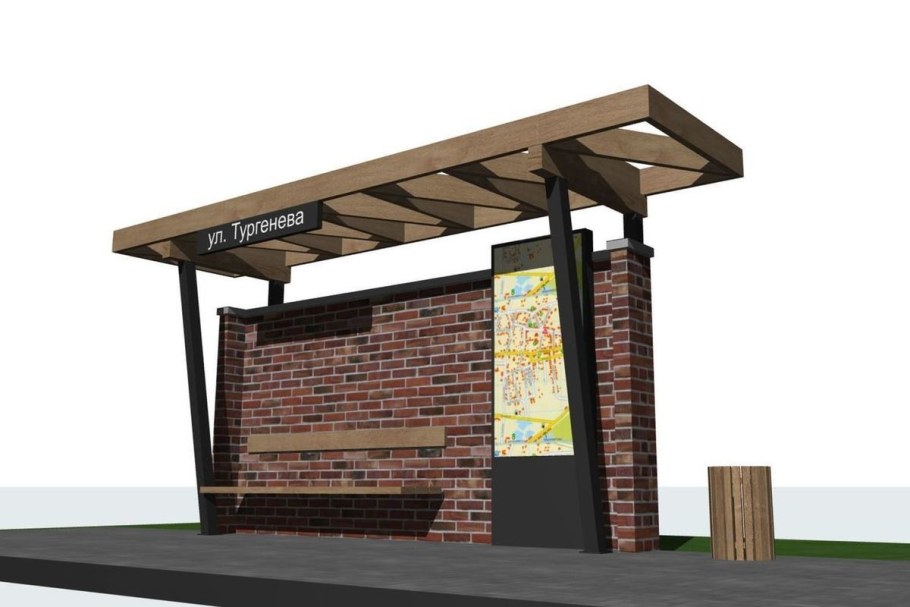 Дизайн проект автобусной остановки
