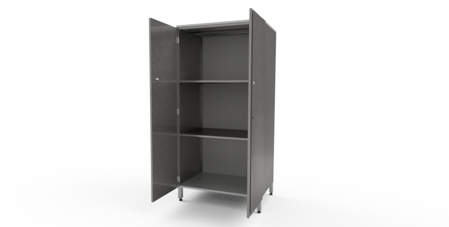 Шкафчик из нержавеющей стали 1 метр ширина