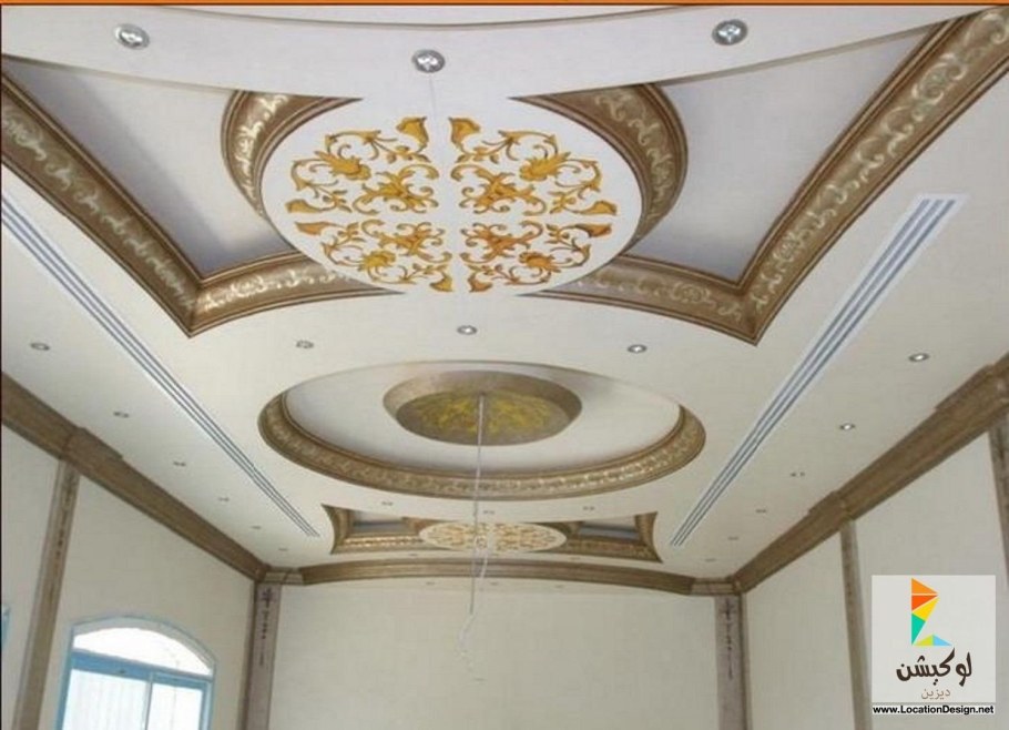 Гипсовый потолок в зале