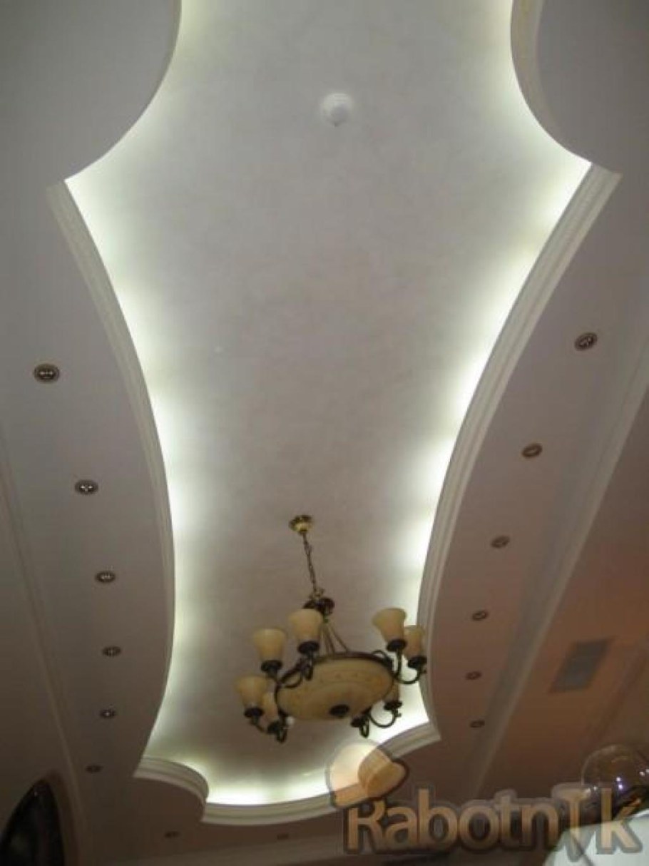 Фигурные потолки из гипса