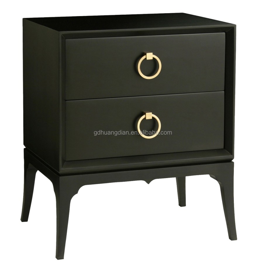 Тумба прикроватная Неоклассика черная