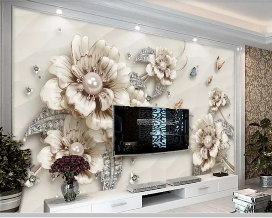 Декор зоны телевизора