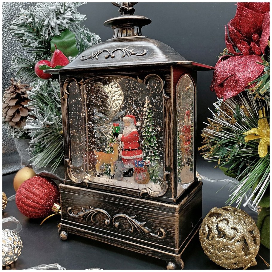 Новогодний светильник фонарь