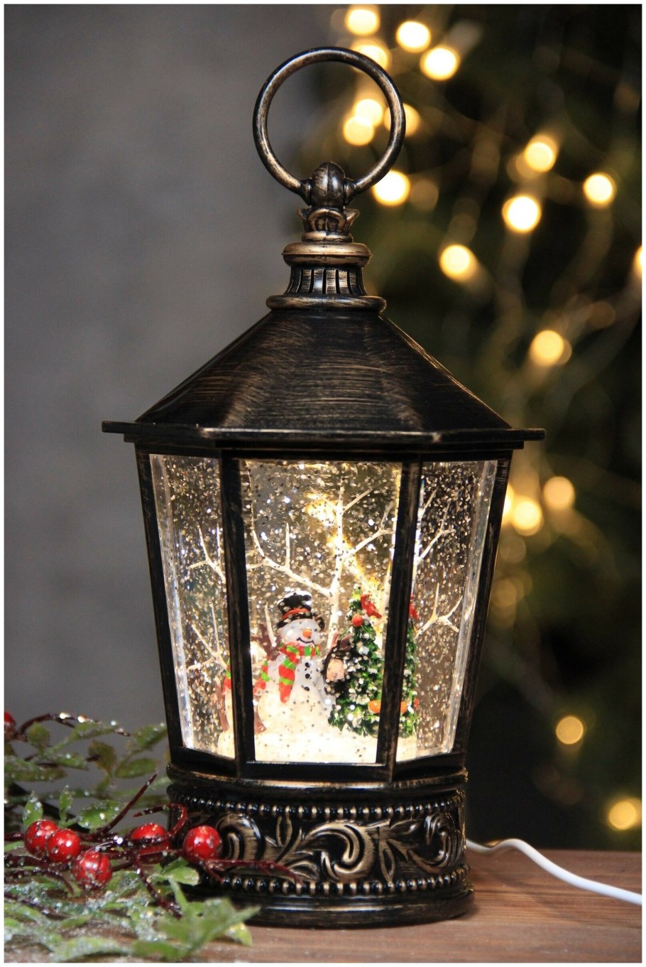 Новогодний музыкальный фонарь