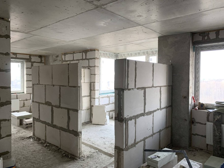 Перегородки из пазогребневых плит