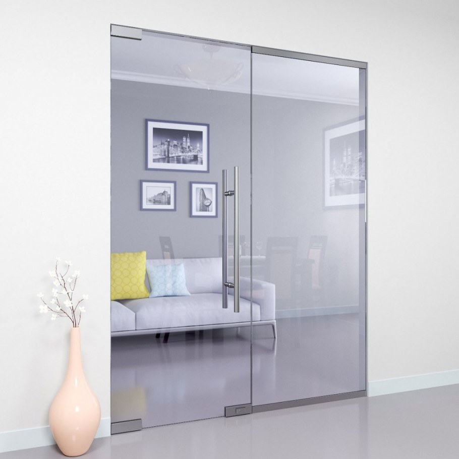 Цельностеклянные двери Монте