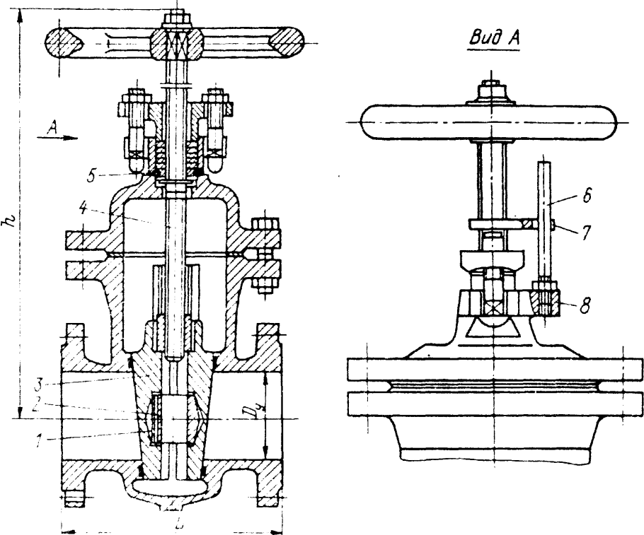 Задвижка клиновая с невыдвижным шпинделем