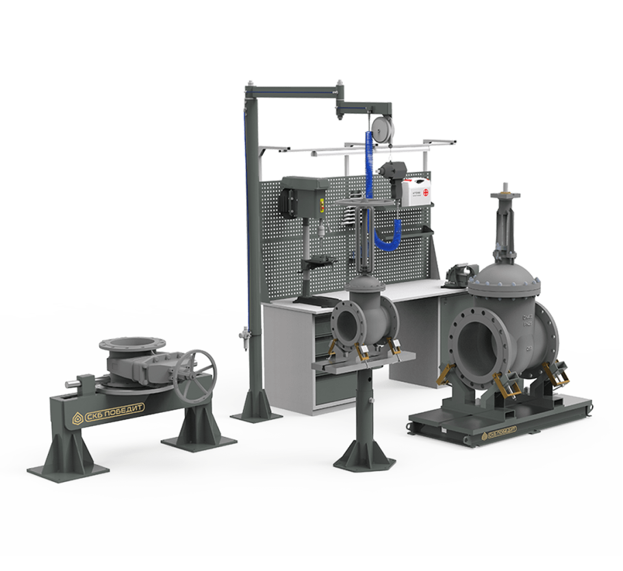 Стенд для сборки трубопроводной арматуры