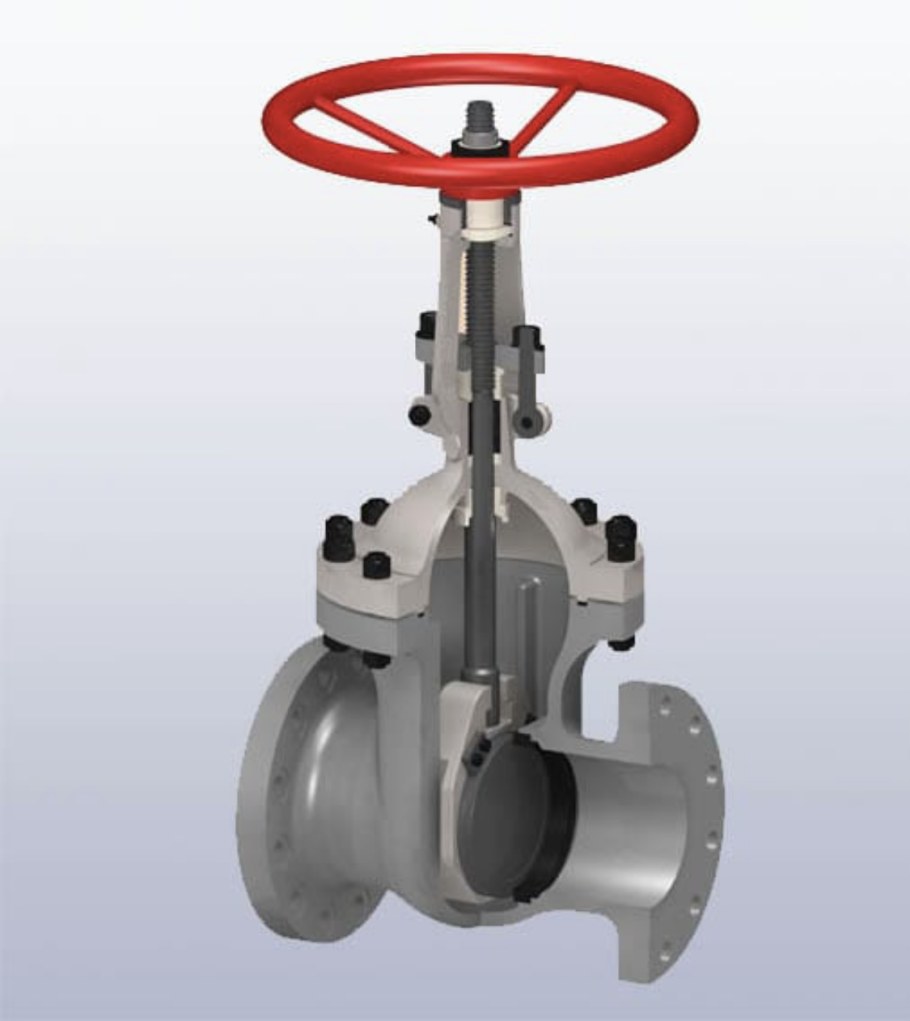 Задвижка параллельные фланцевые с выдвижным шпинделем д-100