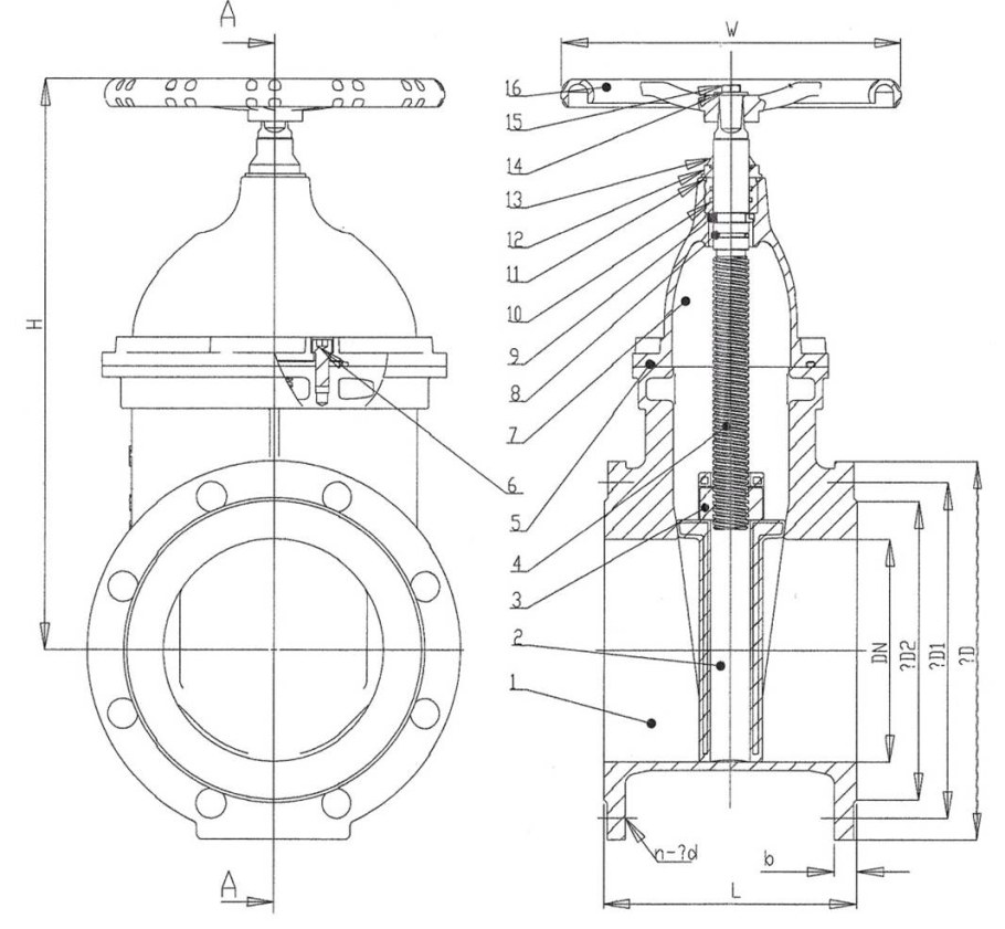 Знак арматуры