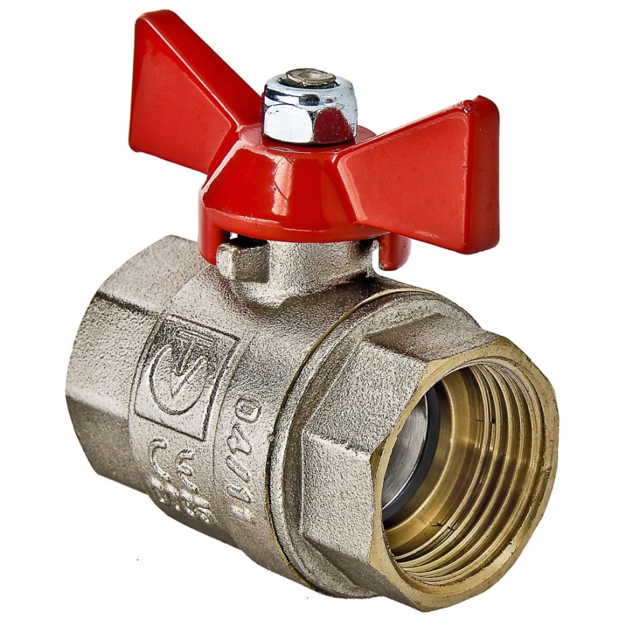 Кран шаровой 1/2 Вн/Вн бабочка Практик 130 ГАЛЛОП