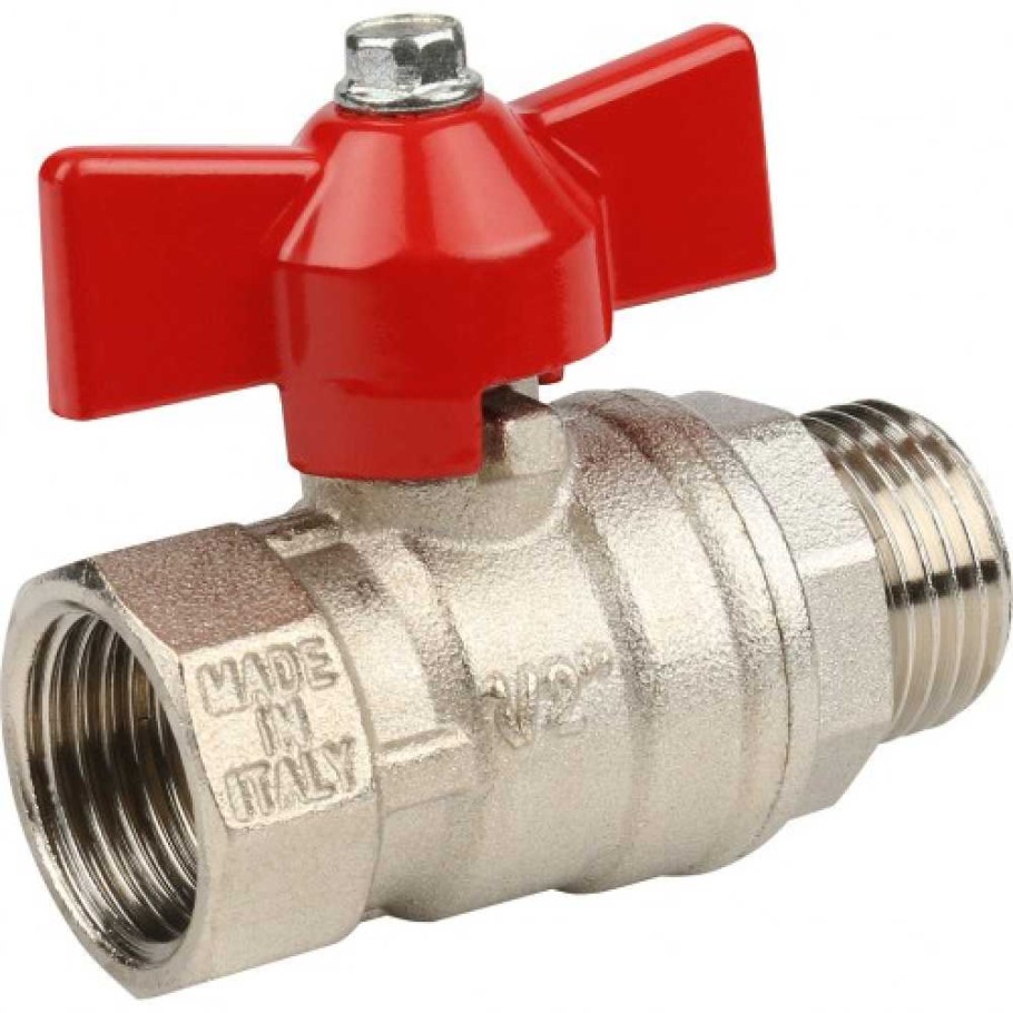 Кран шаровый Stout SVB-0014-000015 муфтовый (ВР/НР), латунь