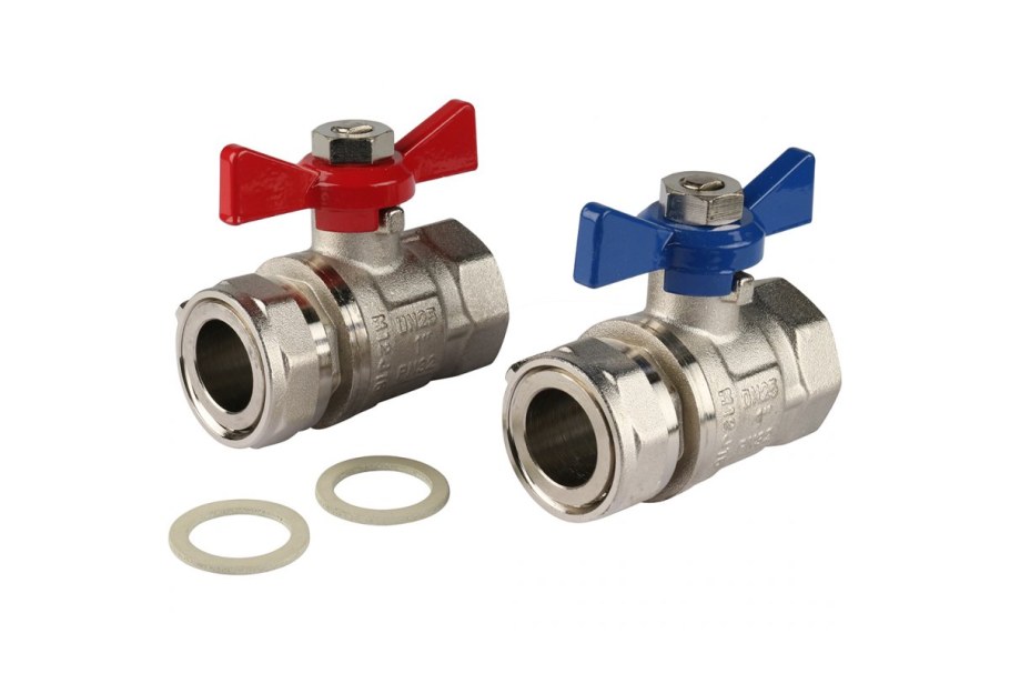 Rehau комплект шаровых кранов HKV/HKV-D, американка