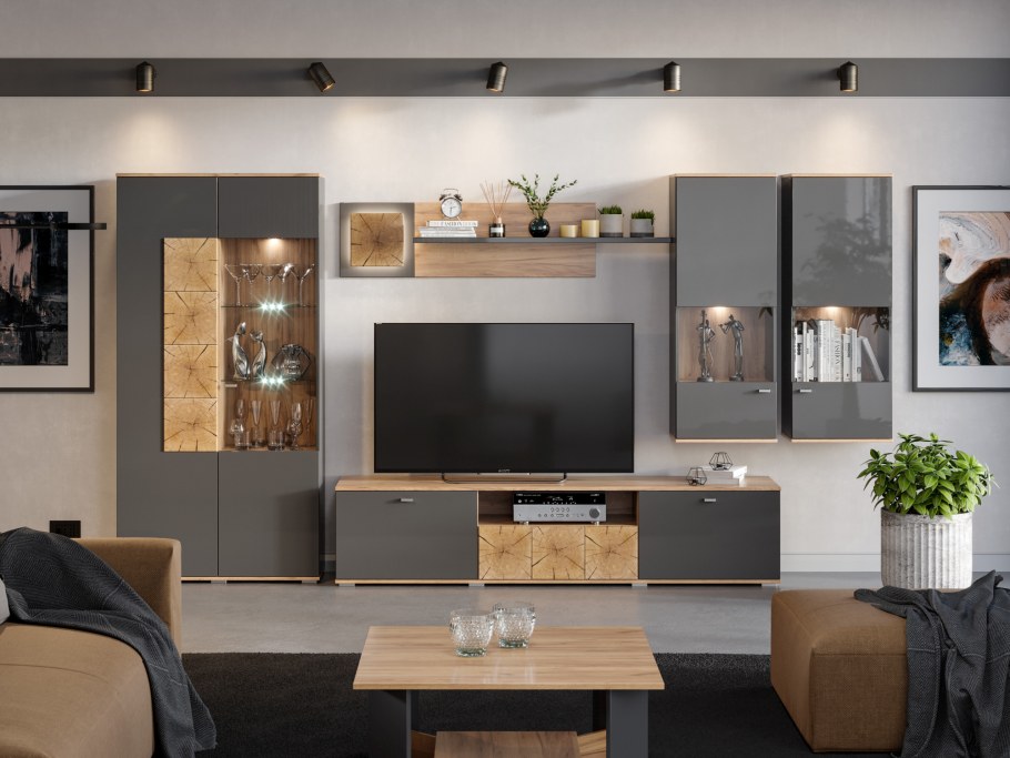 Гостиная Фиджи антрацит