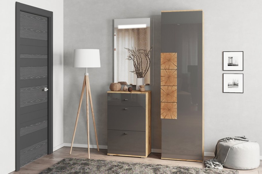 Прихожая Фиджи антрацит