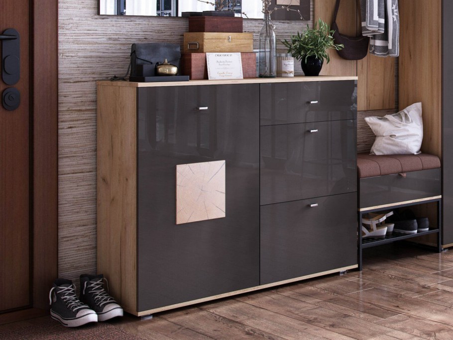 Прихожая Фиджи антрацит любимый дом