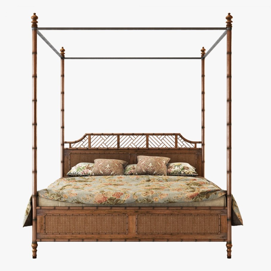 Кровать из натурального ротанга