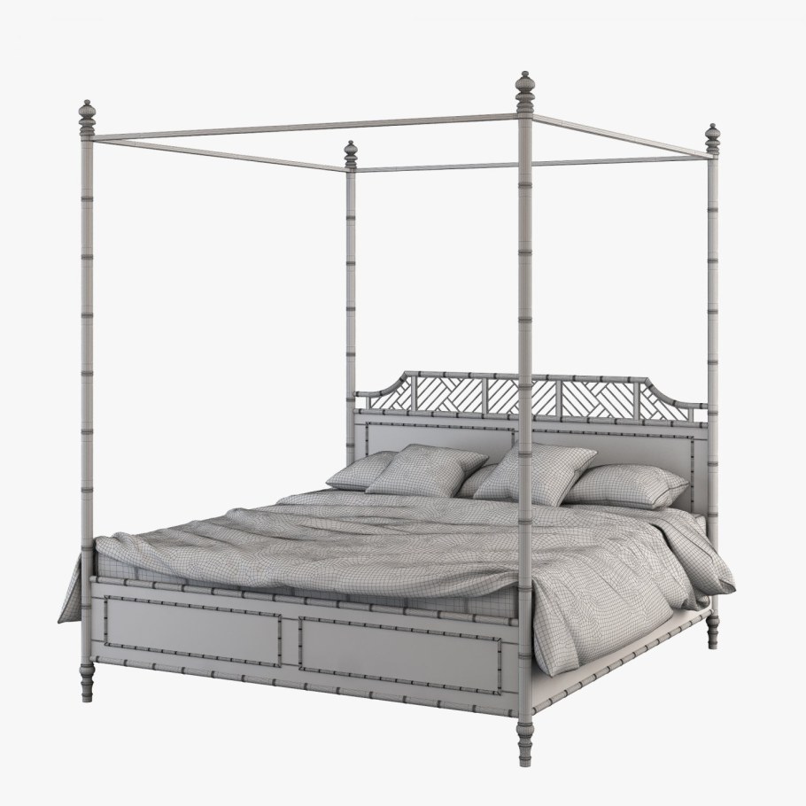 Железная кровать с балдахином