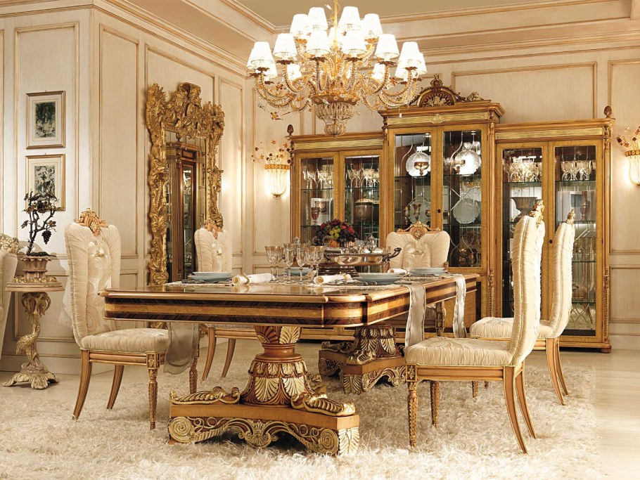 Стол и стулья в стиле Ампир