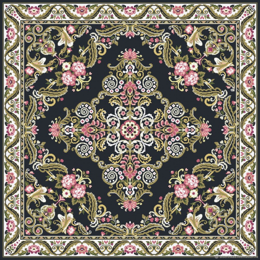 Ковер с цветочным узором