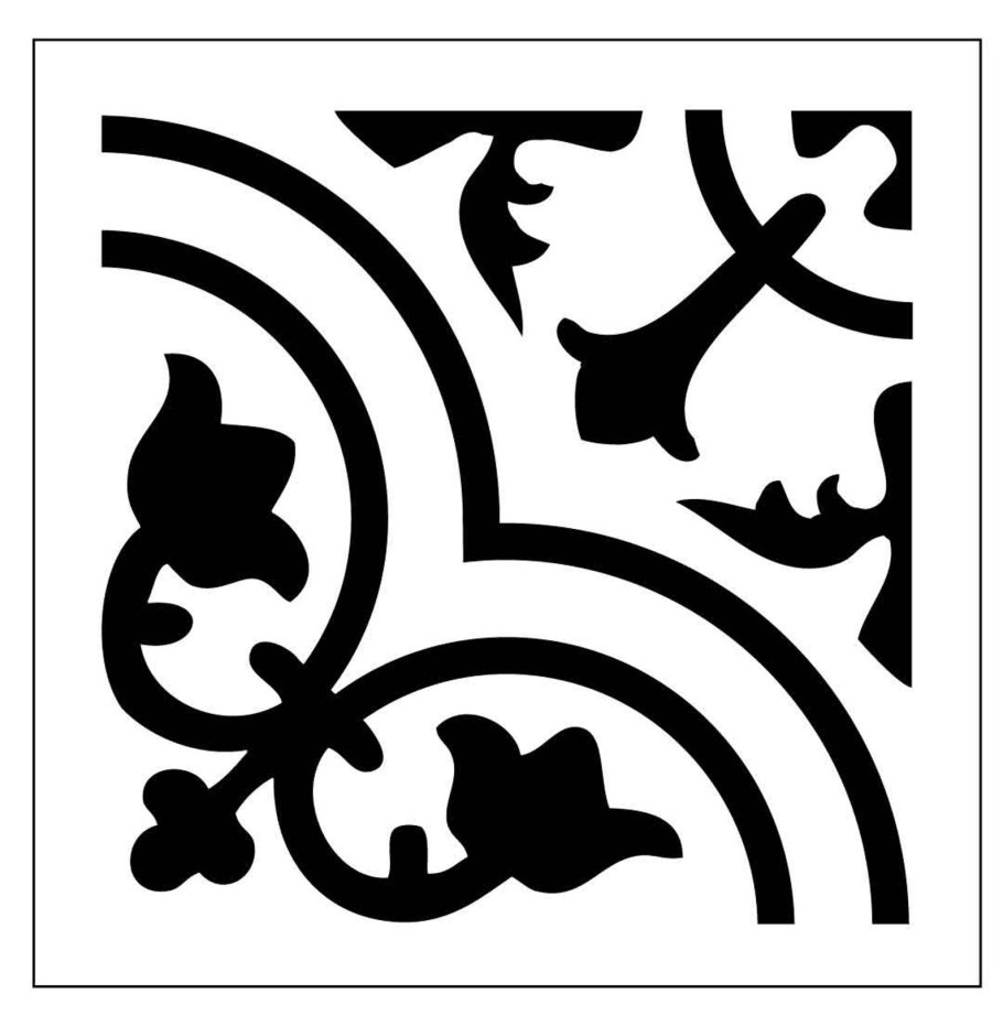 Трафареты для декора пола