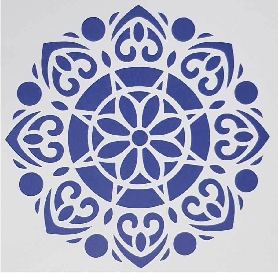 Круглый трафарет для стен