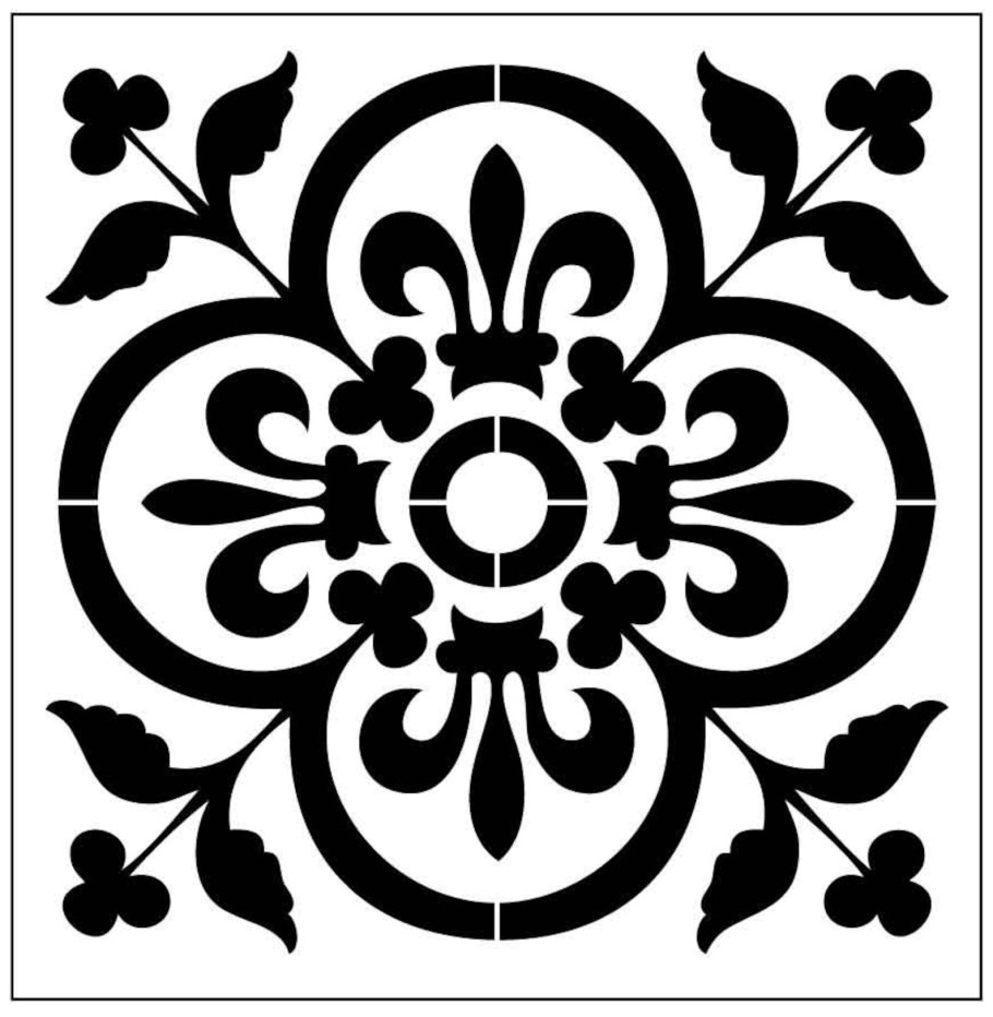 Трафареты для росписи плитки