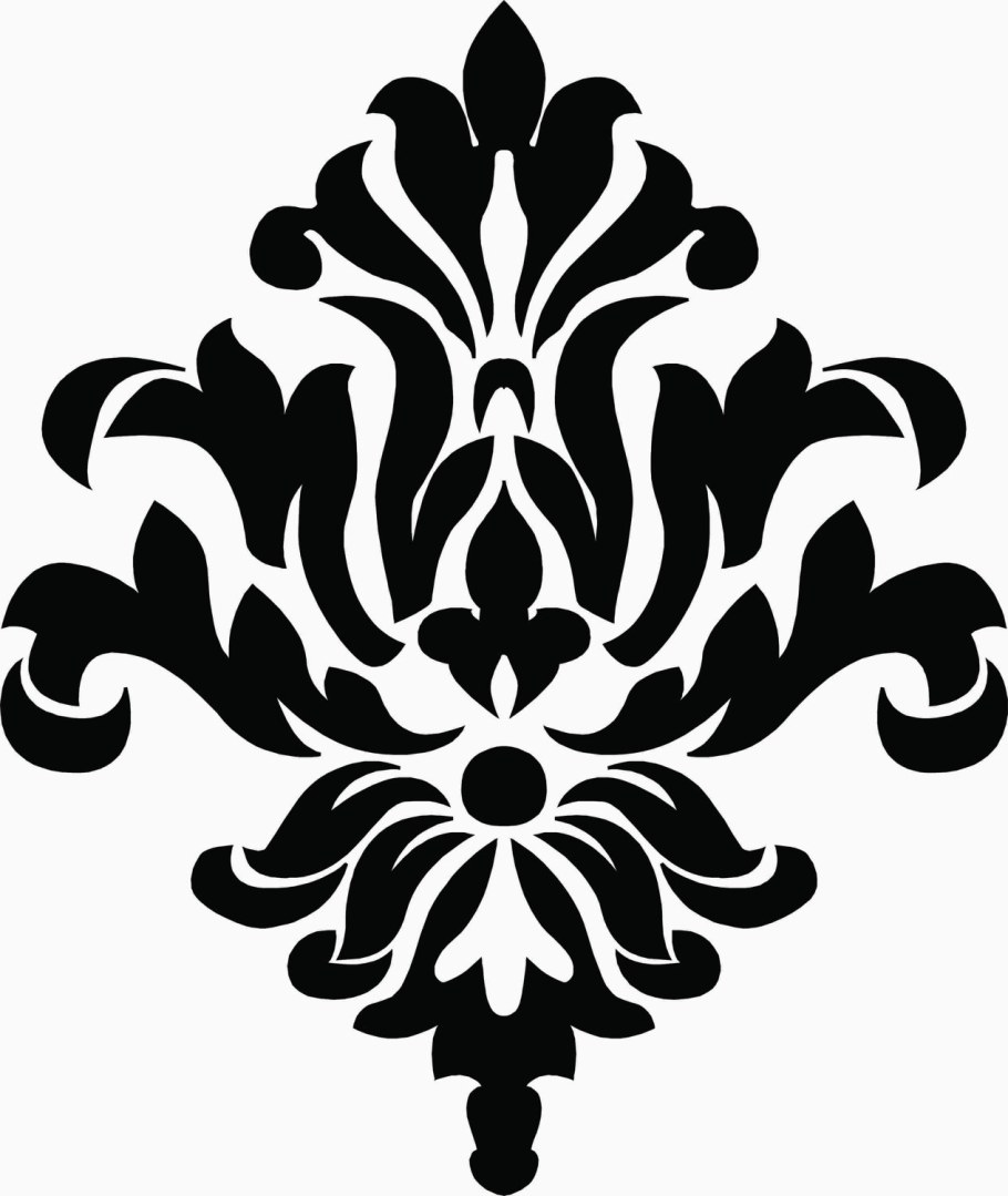 Трафареты Дамаск для стен