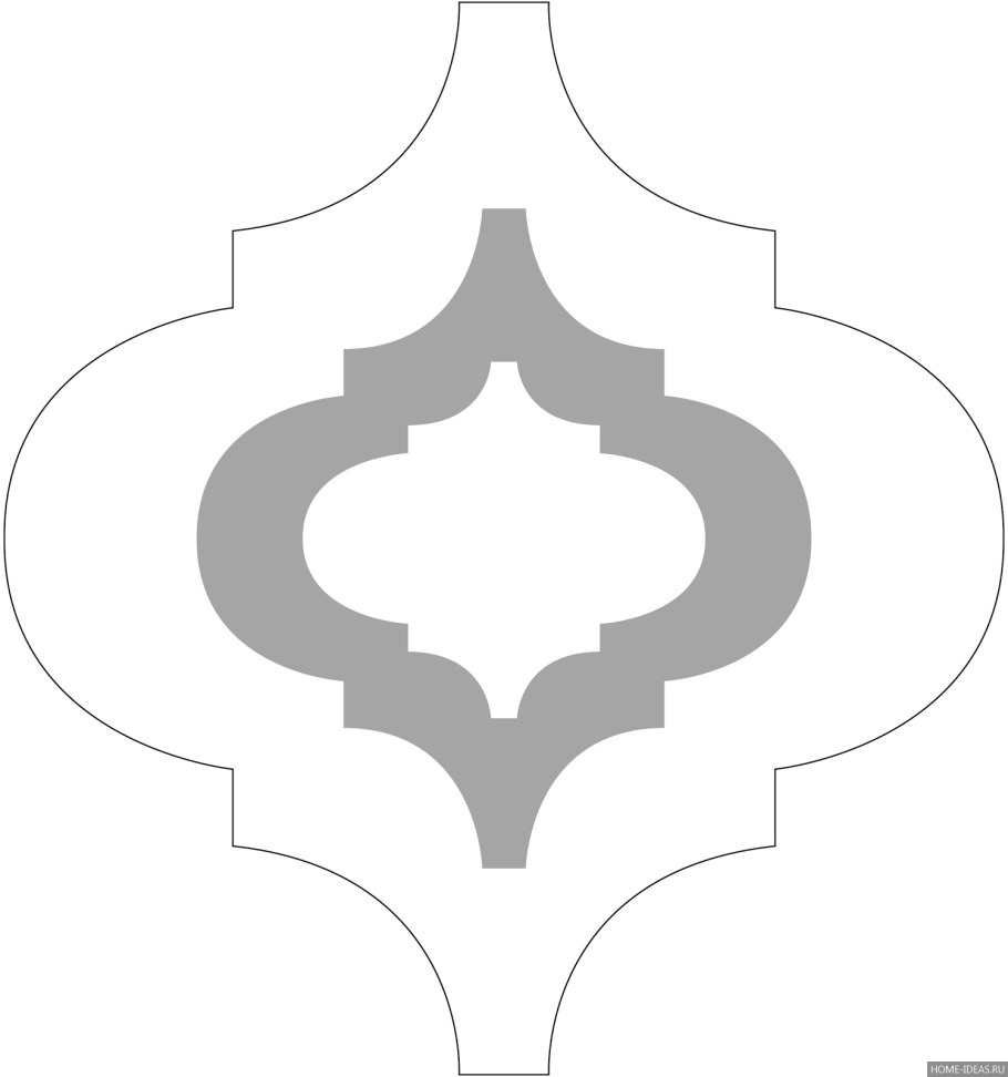 Марокканский орнамент трафарет