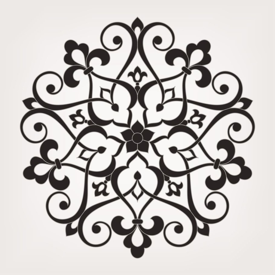 Трафарет Арабеска