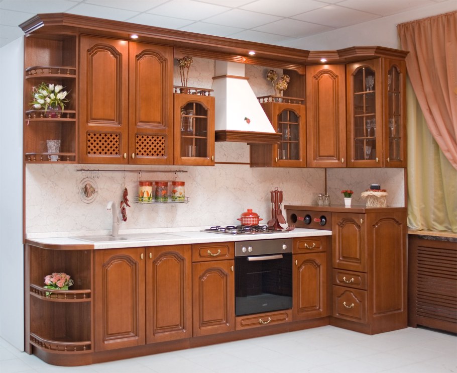 Кухня классика угловая