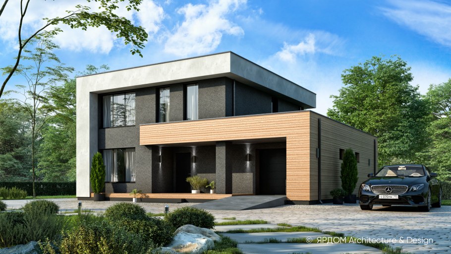 Дом с плоской кровлей